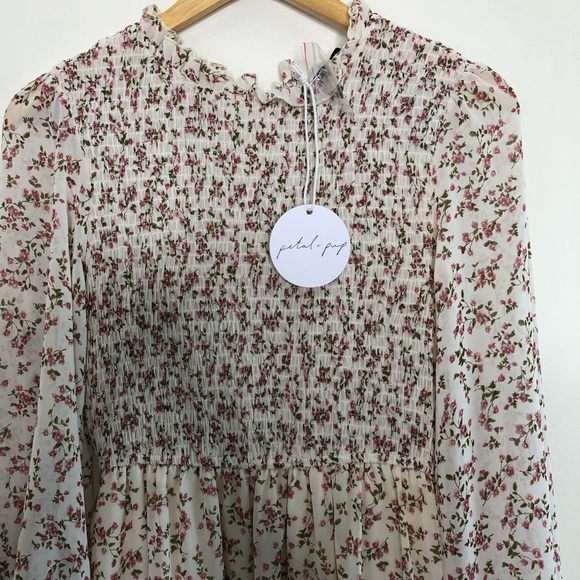 NWT Petal & Pup Valente Floral Tiered Midi Dress 4 - Picture 8 of 9